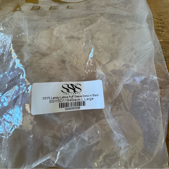SSYS Black Lainey Fit and Flare Skater Mini Dress Size L NWT - Picture 5 of 5